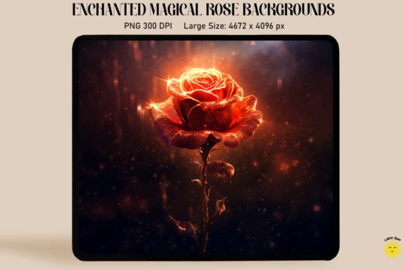 Beautiful Red Rose Glowing Backgrounds: Your Digital Enchantment