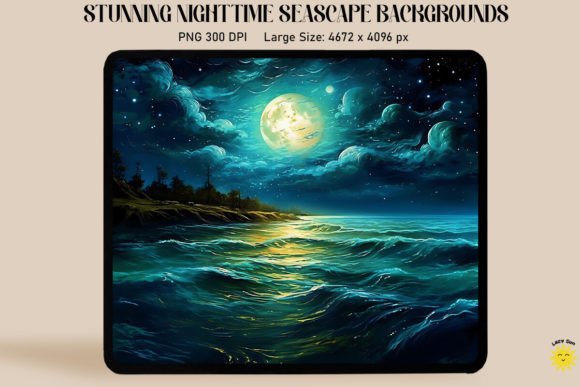 Capturing Nighttime Serenity with Tranquil Midnight Seascapes