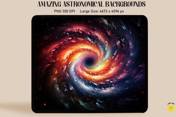 Colorful Spiral Galaxy Backgrounds: Elevate Your Design Projects
