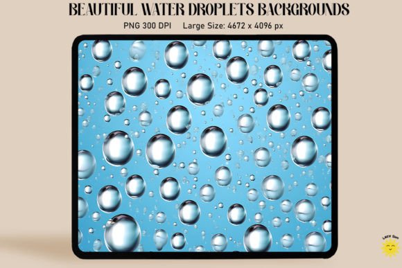 Drops of Water Pattern Backgrounds: Crystal Clear Design Assets