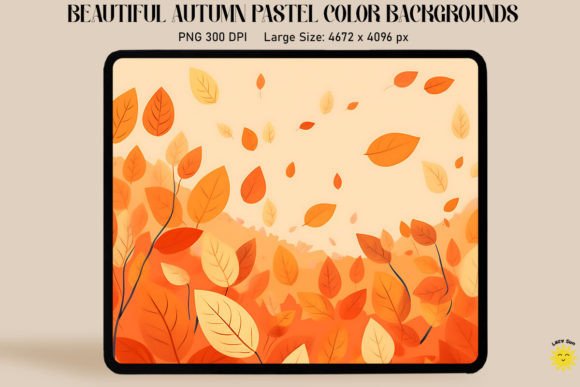Embrace Autumn's Gentle Palette: Warm Pastel Backgrounds for Creative Projects
