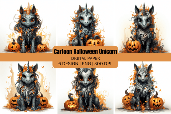 Enchanting Halloween Unicorn Backgrounds for Creative Projects