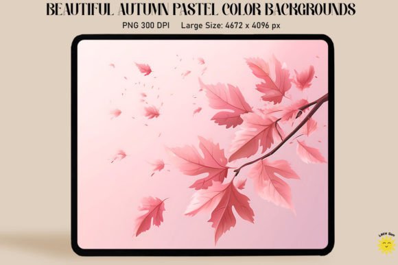Falling Leaves Pastel Pink Backgrounds: A Designer's Guide to Autumn Hues