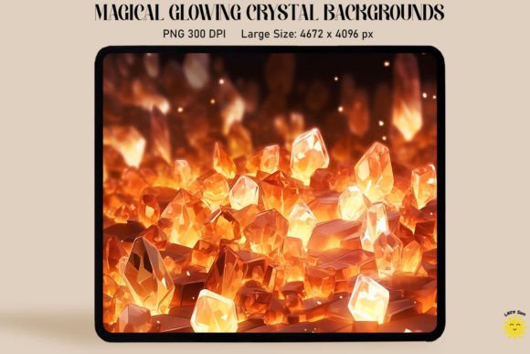Magical Orange Crystal Backgrounds: A Designer's Radiant Asset