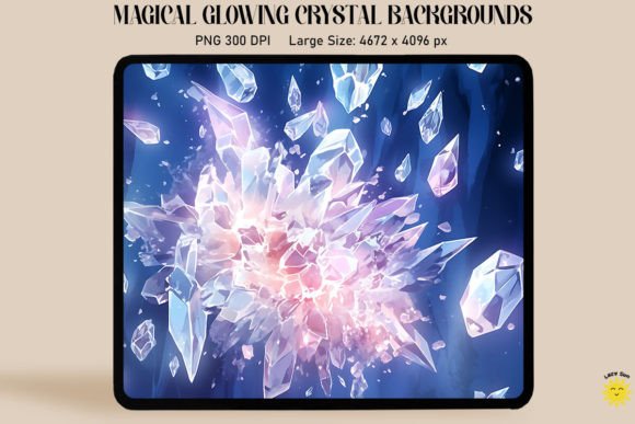 Mystical Glow Silver Crystal Backgrounds: A Designer's Guide