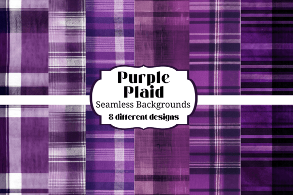 Purple Plaid Flannel Backgrounds: Seamless Patterns for Creative Projects