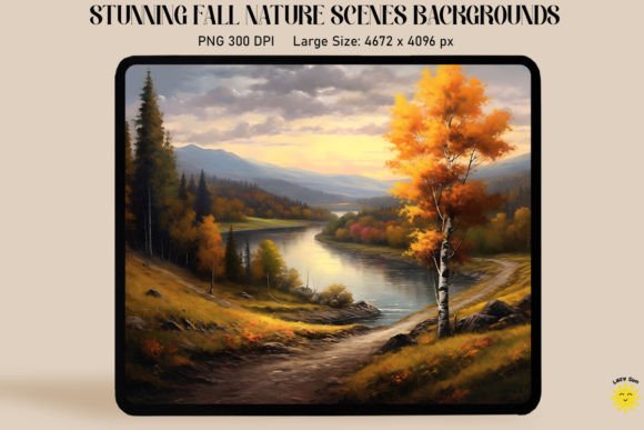 Rustic Fall Landscape Backgrounds: Capturing Autumn's Serene Beauty