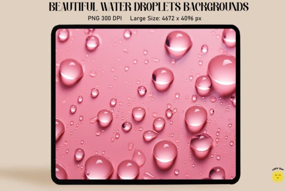 Water Droplets on Light Pink: A Refreshing Visual Asset